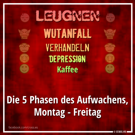 Jede Woche, jeden Morgen... - Witzige Sprüche