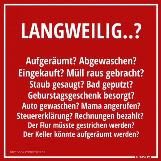 Nix zu tun? - Funsprüche